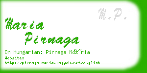 maria pirnaga business card